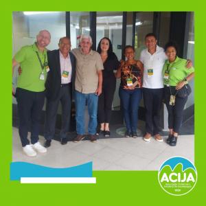 Visita dos associados da ACIJA em nossa sede. 