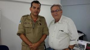 Visita do Cel. William Vieira do 12º GBM à  ACIJA. 