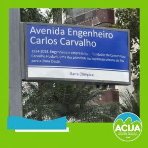 ACIJA presente em homenagem ao Engenheiro Carlos Carvalho com nomeação de avenida 