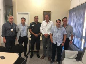 Reunião com o Comandante do 18Âº Batalhão e representantes do grupo PAM/ACIJA. 