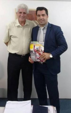 Visita Ã  ACIJA do Diretor do Instituto TÃ¢nia Zambon. 