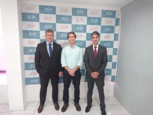 Diretoria da  ALAMAN Advogados visita dependências da Acija. 