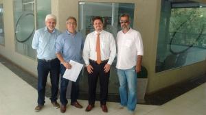 Presidente da ACIJA recebe novos associados. 