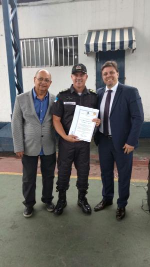 Presidente da ACIJA prestigia o Cel. RogÃ©rio Figueredo de Lacerda do 18Âº BPM. 