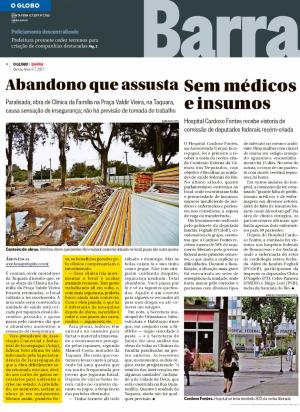 CitaÃ§Ã£o da ACIJA no Globo Barra de quinta dia 06/07/2017. 