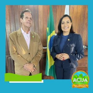 ACIJA participa de agenda institucional com vice-governadora do Acre. 
