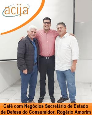 Café com Negócios com Secretário de Estado de Defesa do Consumidor Rogério Amorim. 
