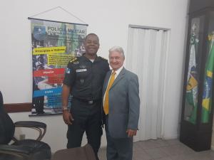 Presidente da ACIJA visita o 18Âº BPMERJ. 