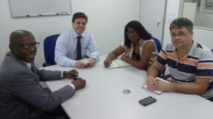 Presidente da ACIJA recebe a Sr. Magali Portela da Farmanguinhos. 