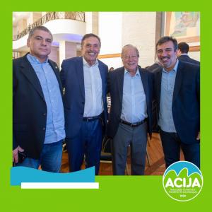 O Presidente da ACIJA Paulo Valente, participou do almoço da ACRJ. 