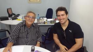 Reunião com o Presidente da Associação de Moradores da Praça Seca. 