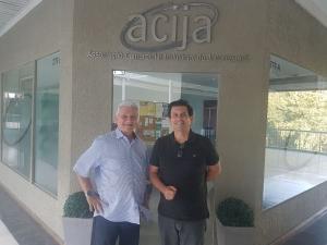 Presidente da ACIJA recebeu o Deputado Federal, Otavio Leite. 