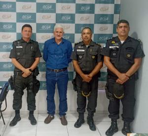 Visita do novo Comandante do 18º BPM Ten. Cel. Alexandre Mescolin 