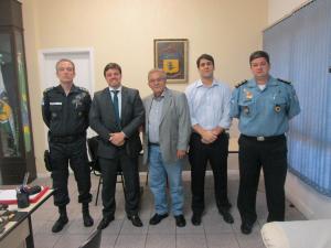 Visita da Diretoria da ACIJA ao 18º BPM. 