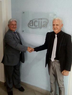 Encontro do Presidente da ACIJA com o Sr. Gilberto Braga da Farmanguinhos/FIOCRUZ. 