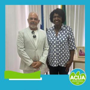 O Diretor de Educação da ACIJA, Prof. Hércules Pereira, teve uma reunião com a Deputada Federal Benedita da Silva  