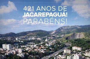 JacarepaguÃ¡ Completa 421 anos. 