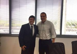 Presidente da ACIJA visita Eduardo Machado. 