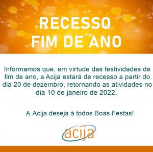 Comunicado de Recesso Acija 