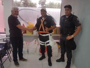 Empresas Associadas a ACIJA fazem doaÃ§Ã£o de produtos para 18Âº BPM. 