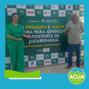 Os Diretores da ACIJA, Antonio Carlos, Humberto Neiva e Andre Fonseca, participaram da EXPOCOND Jacarepaguá 