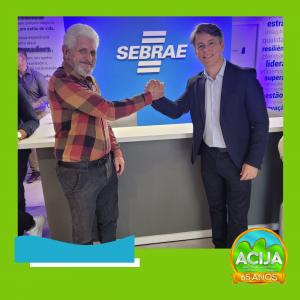 O Diretor da ACIJA, Antonio Carlos, participou da inauguração do novo escritório regional do Sebrae RJ na Barra da Tijuca 